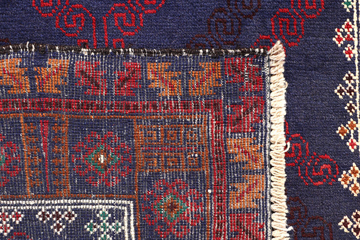 Dark Blue Baluchi 3' 7 x 6' 8 - No. 64314 - ALRUG Rug Store