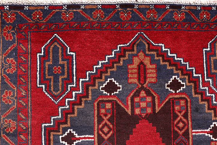 Firebrick Baluchi 3' 5 x 6' 4 - No. 64316 - ALRUG Rug Store