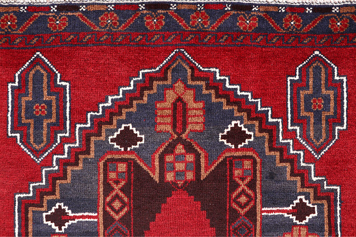 Firebrick Baluchi 3' 5 x 6' 4 - No. 64316 - ALRUG Rug Store
