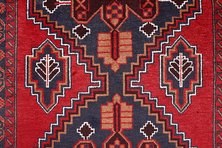 Firebrick Baluchi 3' 5 x 6' 4 - No. 64316 - ALRUG Rug Store