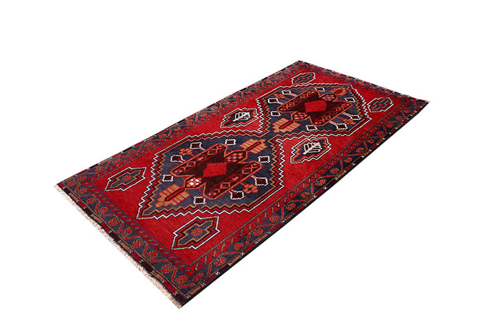 Firebrick Baluchi 3' 5 x 6' 4 - No. 64316 - ALRUG Rug Store