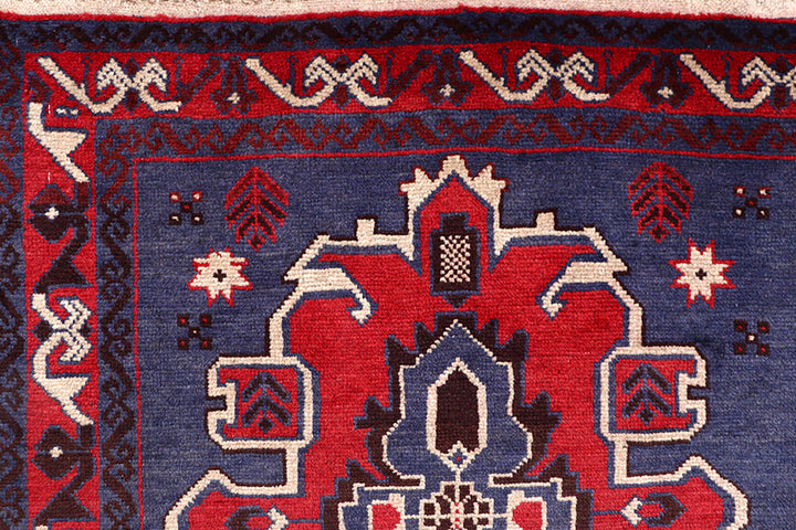 Dark Blue Baluchi 3' 2 x 6' 5 - No. 64317 - ALRUG Rug Store