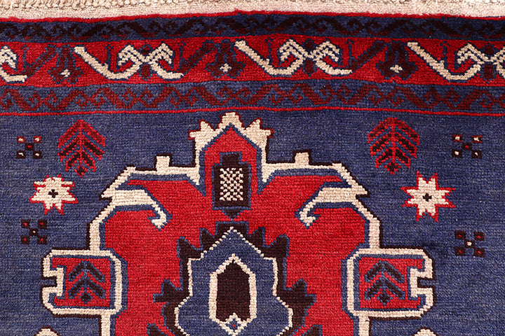 Dark Blue Baluchi 3' 2 x 6' 5 - No. 64317 - ALRUG Rug Store