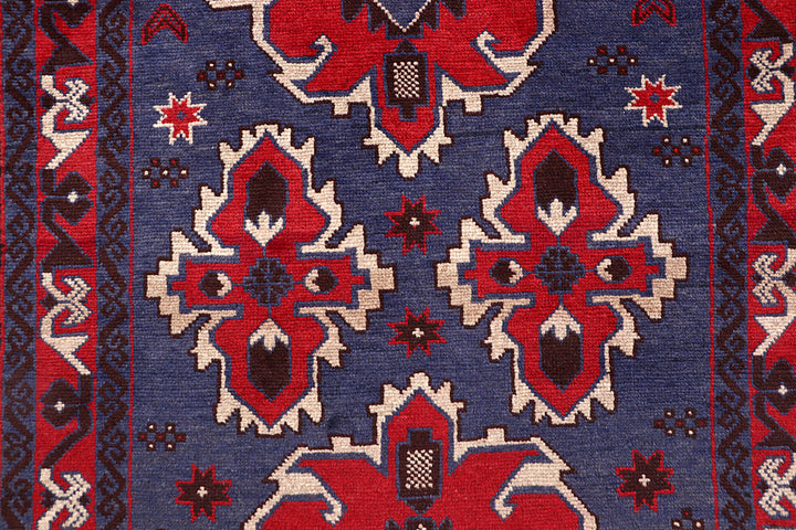 Dark Blue Baluchi 3' 2 x 6' 5 - No. 64317 - ALRUG Rug Store