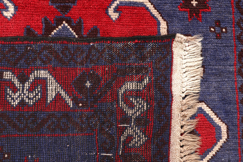 Dark Blue Baluchi 3' 2 x 6' 5 - No. 64317 - ALRUG Rug Store