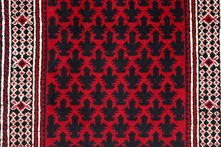 Firebrick Baluchi 3' 3 x 6' 5 - No. 64318 - ALRUG Rug Store