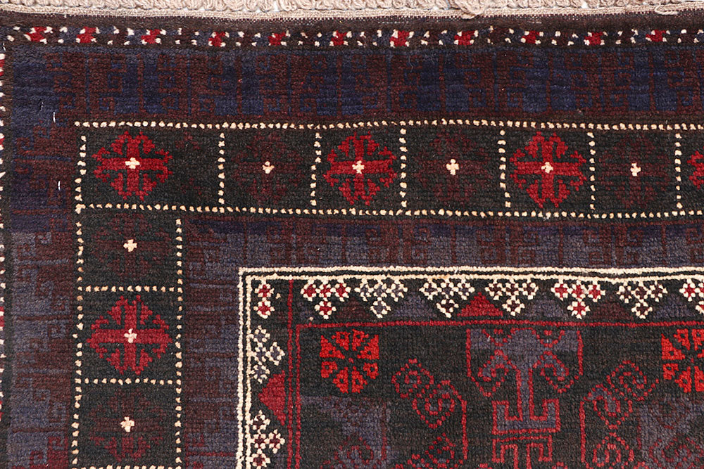 Multi Colored Baluchi 3' 5 x 6' - No. 64319 - ALRUG Rug Store