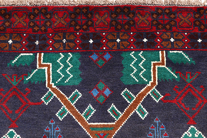 Dark Blue Baluchi 3' 5 x 6' 5 - No. 64320 - ALRUG Rug Store