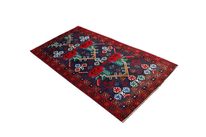 Dark Blue Baluchi 3' 5 x 6' 5 - No. 64320 - ALRUG Rug Store