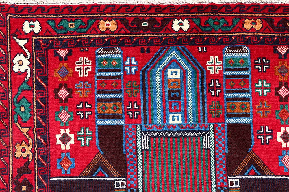 Red Baluchi 3' 1 x 5' 11 - No. 64321 - ALRUG Rug Store