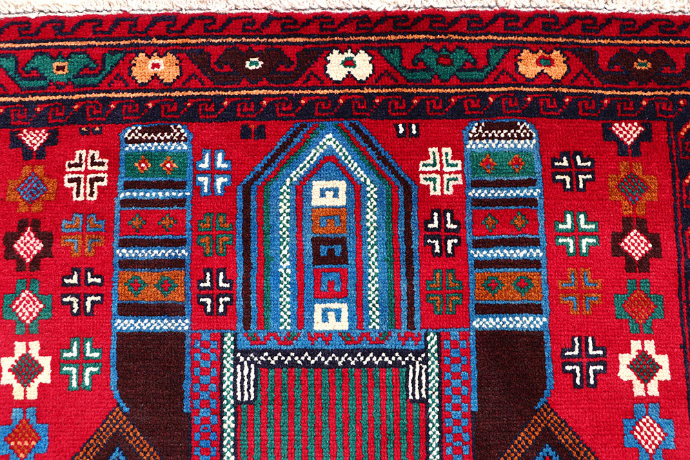 Red Baluchi 3' 1 x 5' 11 - No. 64321 - ALRUG Rug Store