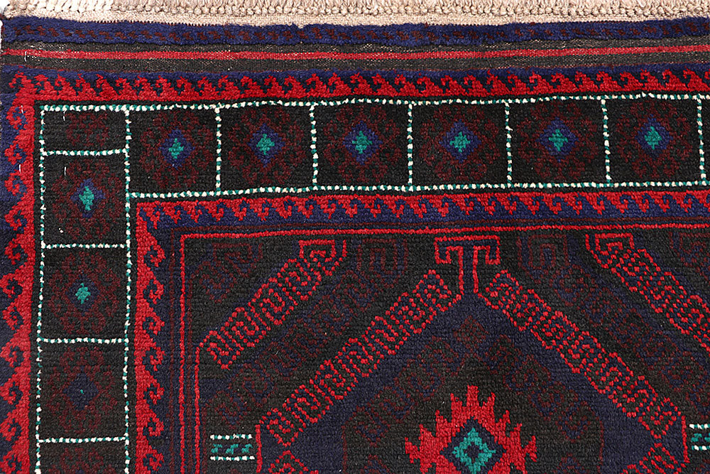 Multi Colored Baluchi 3' 7 x 6' 1 - No. 64322 - ALRUG Rug Store
