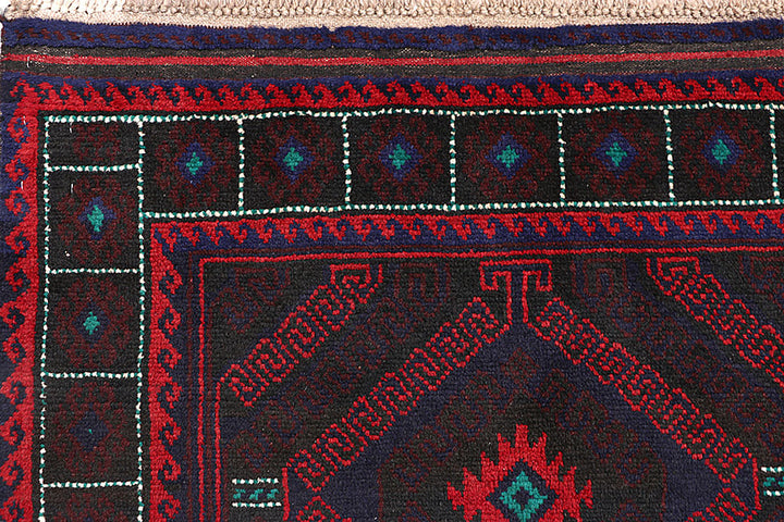 Multi Colored Baluchi 3' 7 x 6' 1 - No. 64322 - ALRUG Rug Store