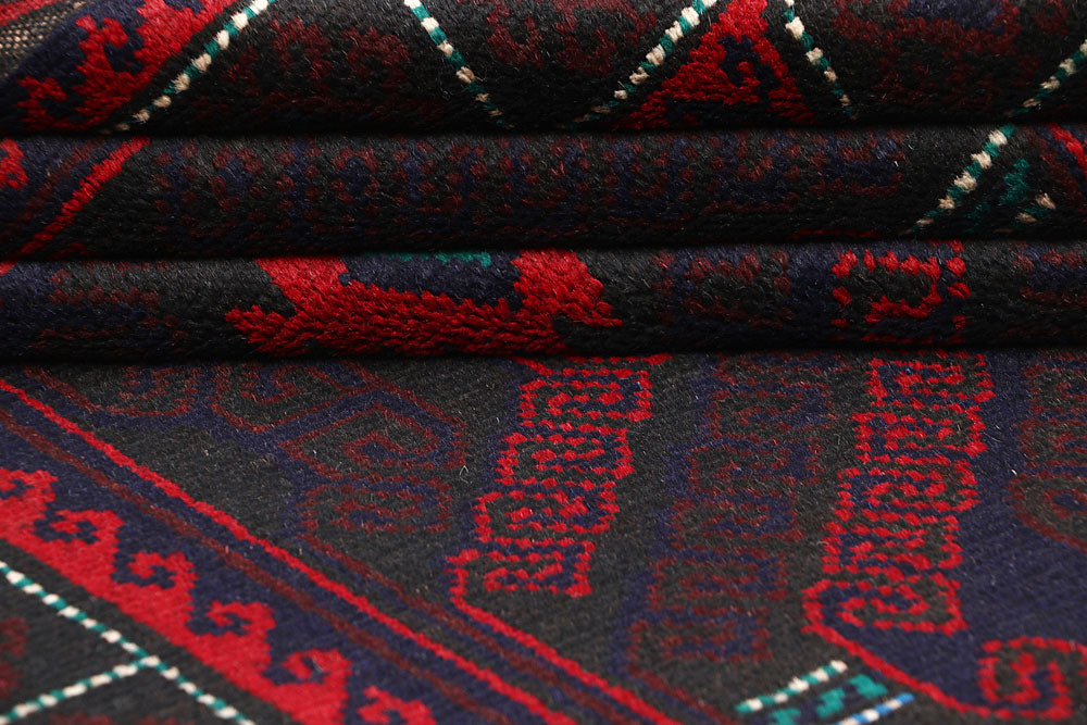 Multi Colored Baluchi 3' 7 x 6' 1 - No. 64322 - ALRUG Rug Store