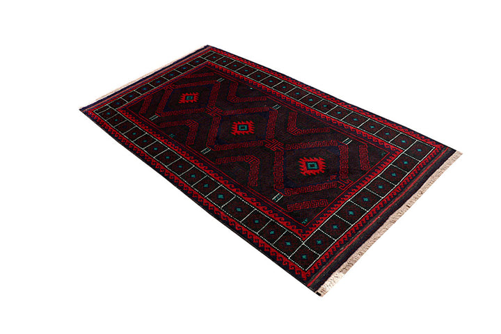 Multi Colored Baluchi 3' 7 x 6' 1 - No. 64322 - ALRUG Rug Store