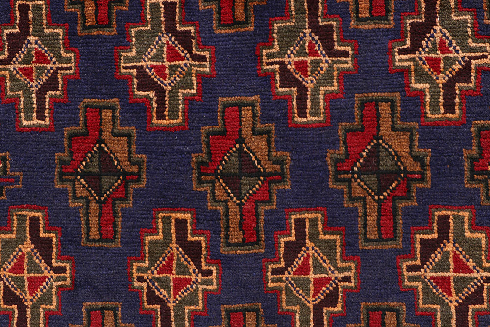 Dark Blue Baluchi 3' 7 x 5' 11 - No. 64323 - ALRUG Rug Store