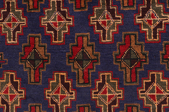 Dark Blue Baluchi 3' 7 x 5' 11 - No. 64323 - ALRUG Rug Store