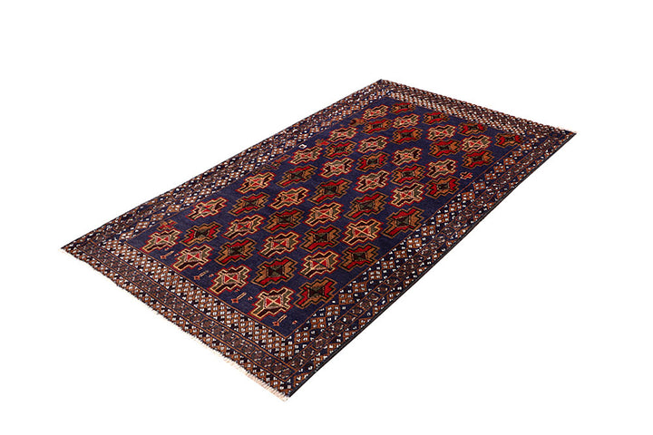 Dark Blue Baluchi 3' 7 x 5' 11 - No. 64323 - ALRUG Rug Store