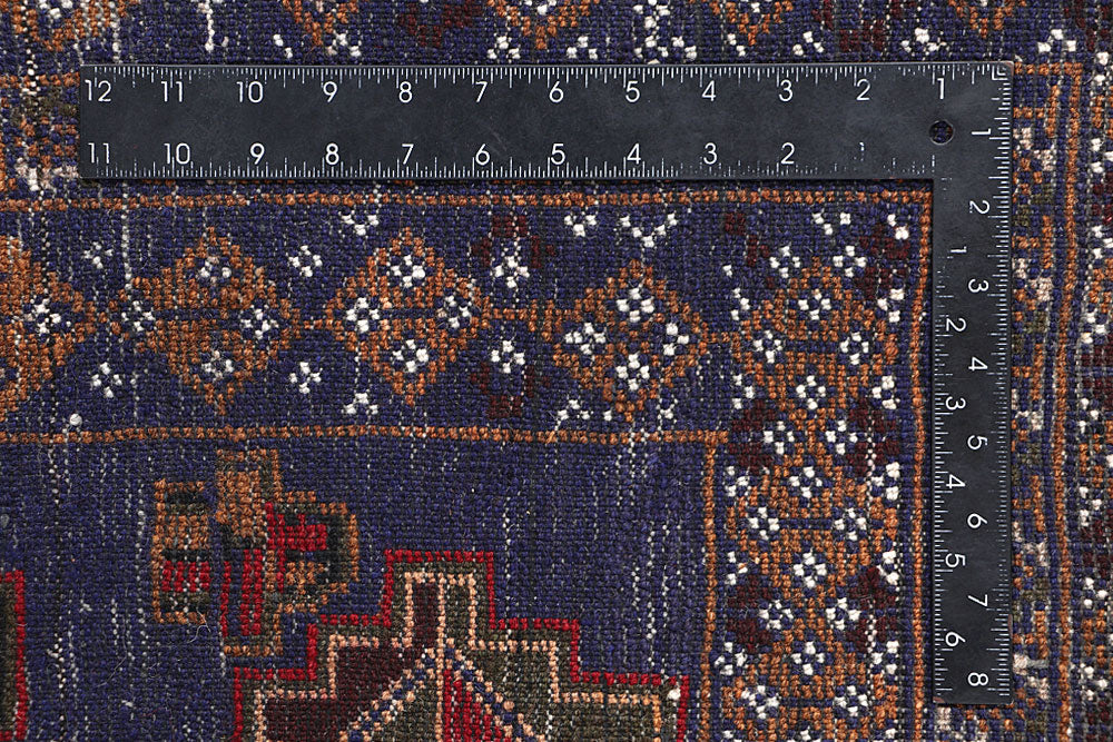Dark Blue Baluchi 3' 7 x 5' 11 - No. 64323 - ALRUG Rug Store