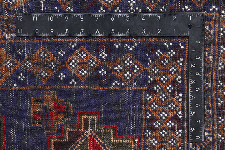 Dark Blue Baluchi 3' 7 x 5' 11 - No. 64323 - ALRUG Rug Store