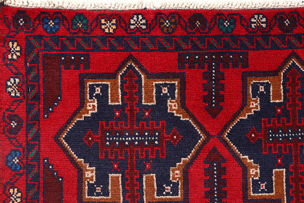 Firebrick Baluchi 3' 6 x 6' - No. 64326 - ALRUG Rug Store