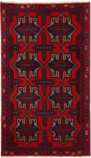 Firebrick Baluchi 3' 6 x 6' - No. 64326 - ALRUG Rug Store