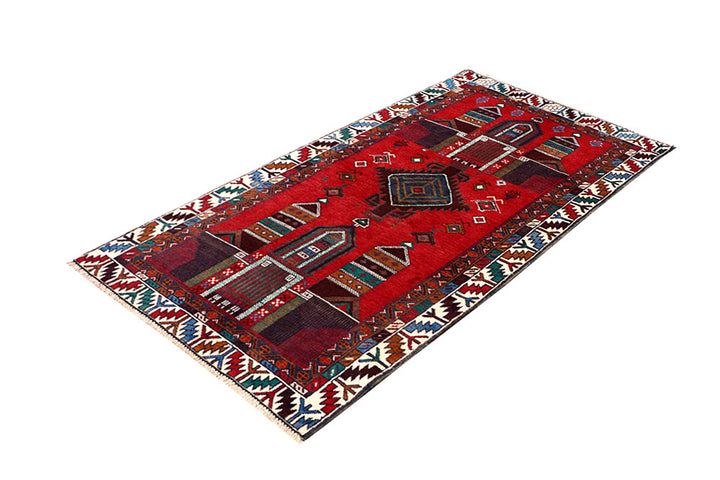 Firebrick Baluchi 3' 5 x 6' - No. 64328 - ALRUG Rug Store