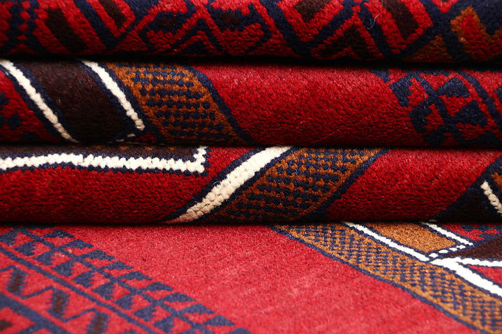 Firebrick Baluchi 3' 5 x 6' 3 - No. 64329 - ALRUG Rug Store