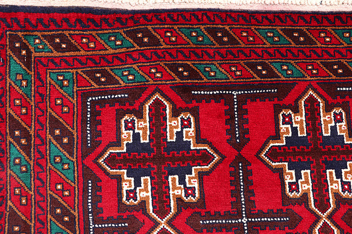 Firebrick Baluchi 3' 6 x 6' 2 - No. 64330 - ALRUG Rug Store