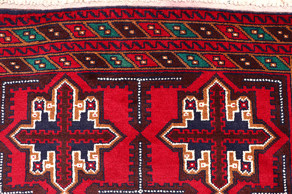 Firebrick Baluchi 3' 6 x 6' 2 - No. 64330 - ALRUG Rug Store
