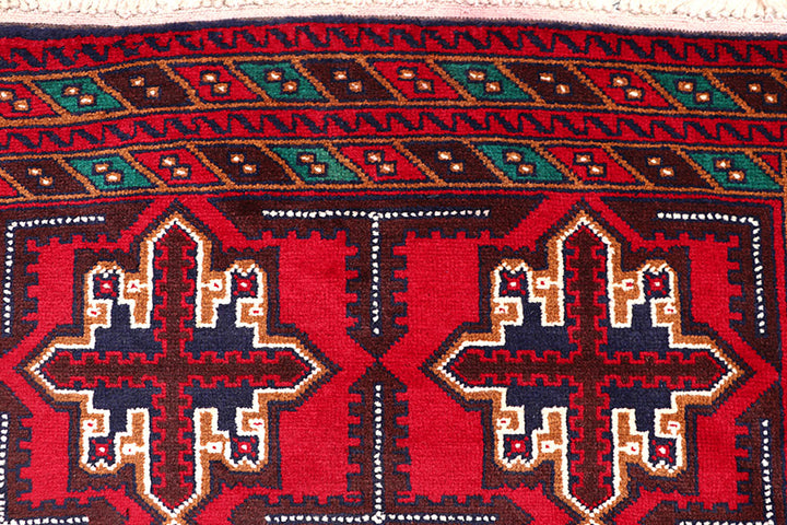 Firebrick Baluchi 3' 6 x 6' 2 - No. 64330 - ALRUG Rug Store