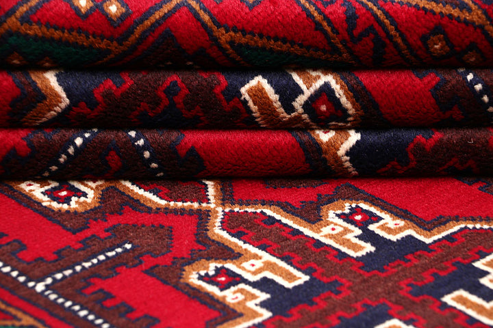 Firebrick Baluchi 3' 6 x 6' 2 - No. 64330 - ALRUG Rug Store