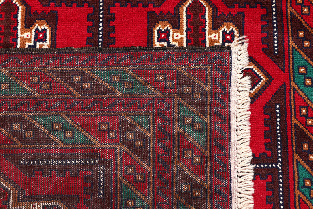 Firebrick Baluchi 3' 6 x 6' 2 - No. 64330 - ALRUG Rug Store