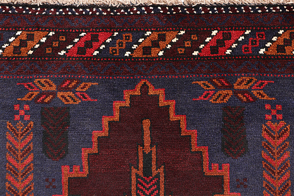 Multi Colored Baluchi 3' 7 x 6' 1 - No. 64331 - ALRUG Rug Store