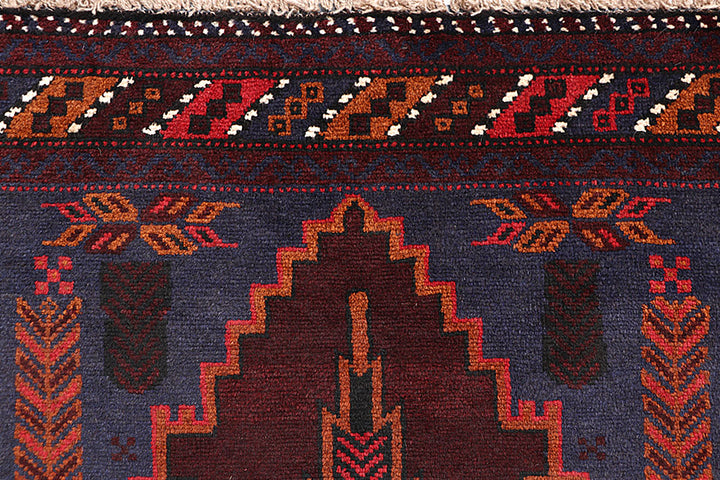 Multi Colored Baluchi 3' 7 x 6' 1 - No. 64331 - ALRUG Rug Store
