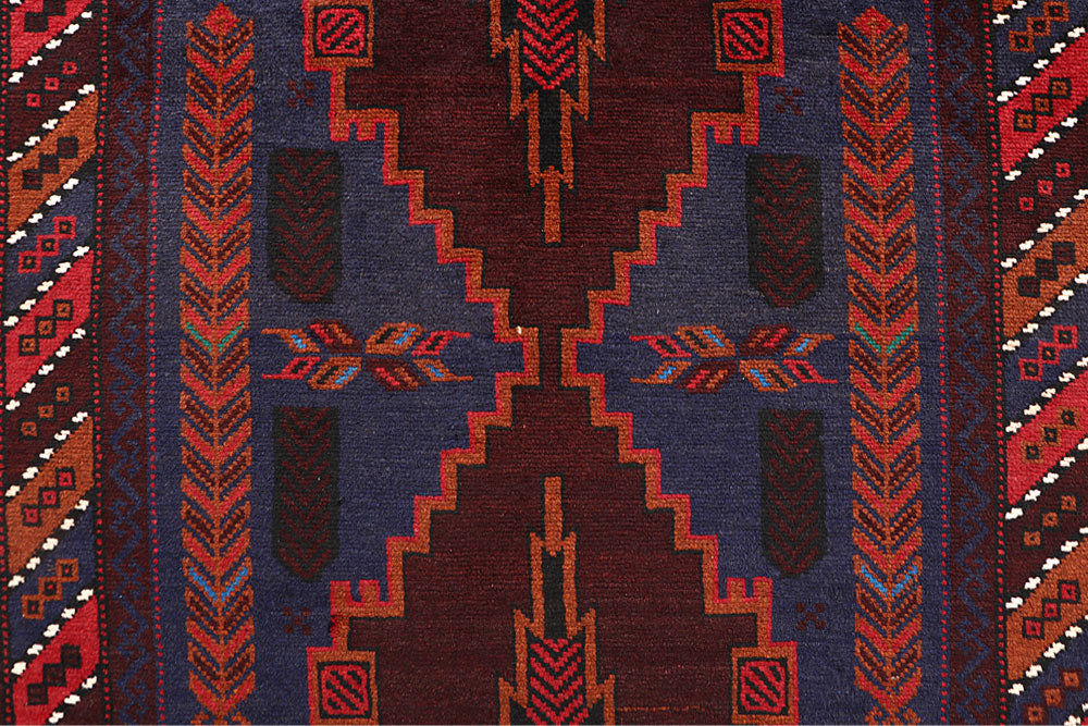 Multi Colored Baluchi 3' 7 x 6' 1 - No. 64331 - ALRUG Rug Store