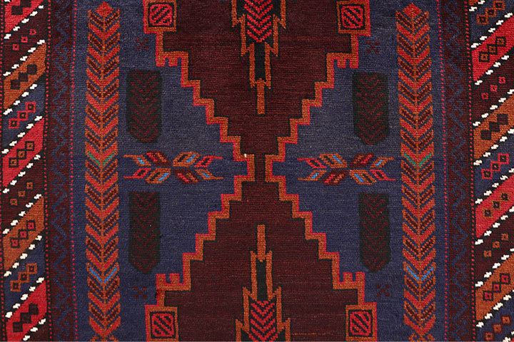 Multi Colored Baluchi 3' 7 x 6' 1 - No. 64331 - ALRUG Rug Store