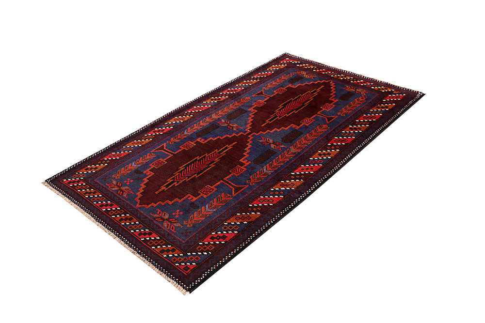 Multi Colored Baluchi 3' 7 x 6' 1 - No. 64331 - ALRUG Rug Store