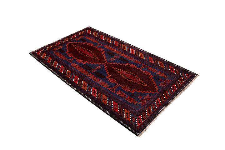 Multi Colored Baluchi 3' 7 x 6' 1 - No. 64331 - ALRUG Rug Store