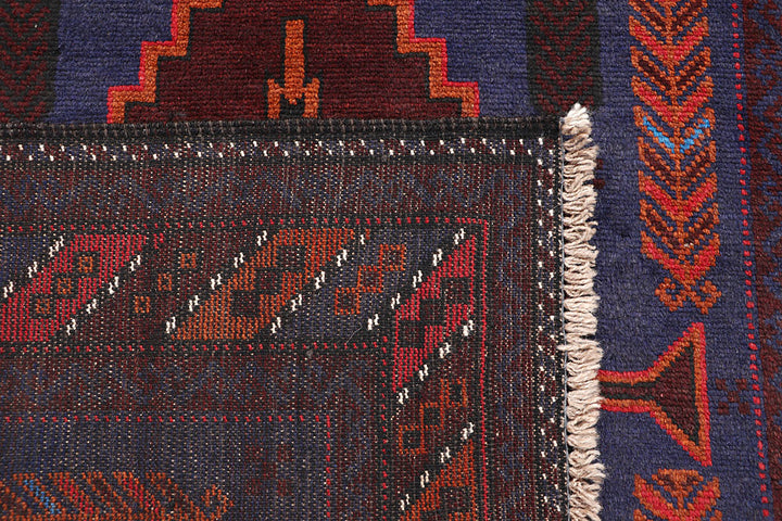 Multi Colored Baluchi 3' 7 x 6' 1 - No. 64331 - ALRUG Rug Store