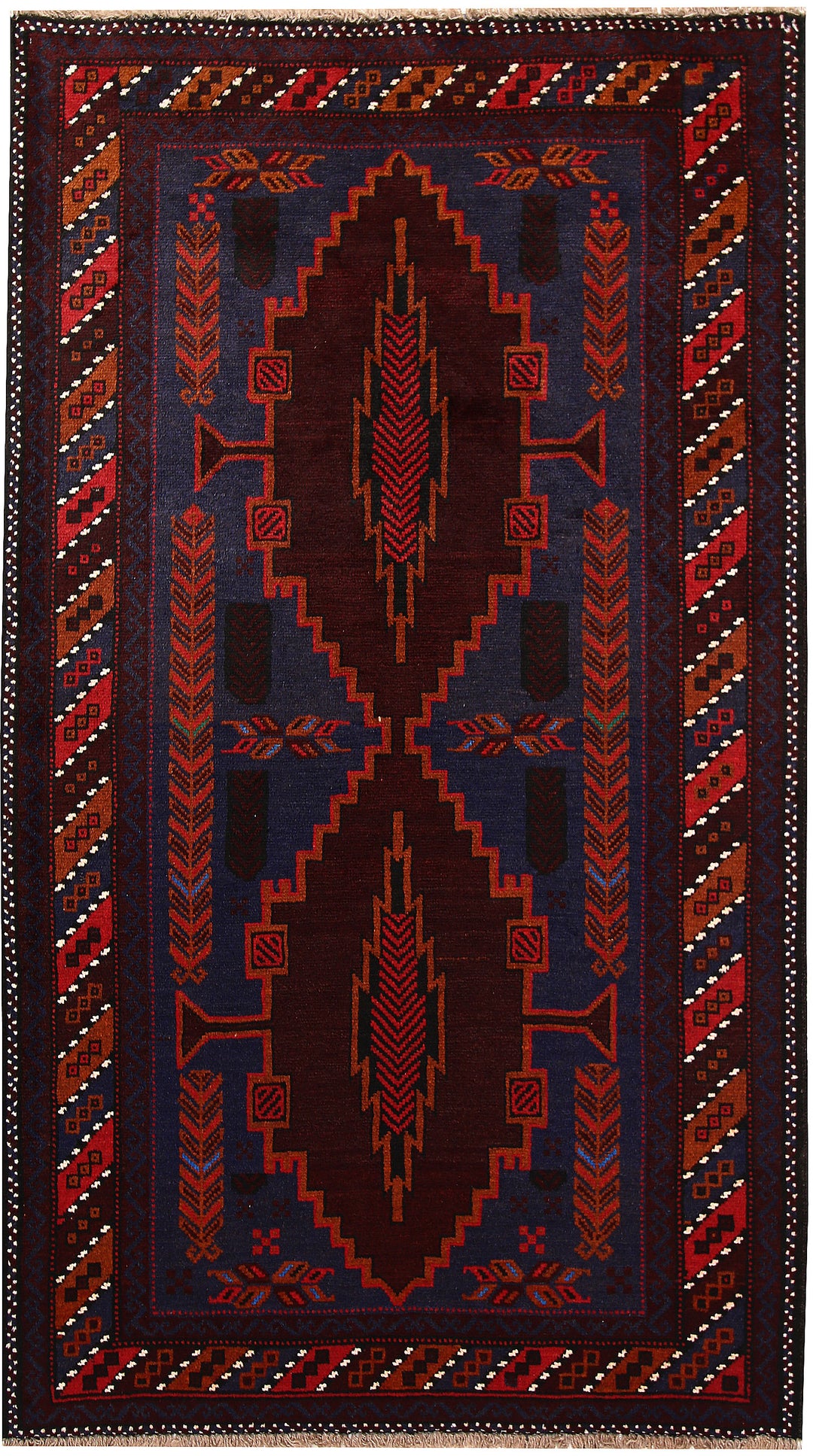 Multi Colored Baluchi 3' 7 x 6' 1 - No. 64331 - ALRUG Rug Store