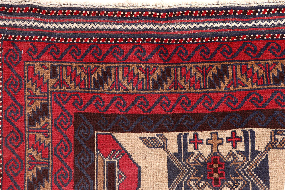 Multi Colored Baluchi 3' 8 x 6' 3 - No. 64333 - ALRUG Rug Store