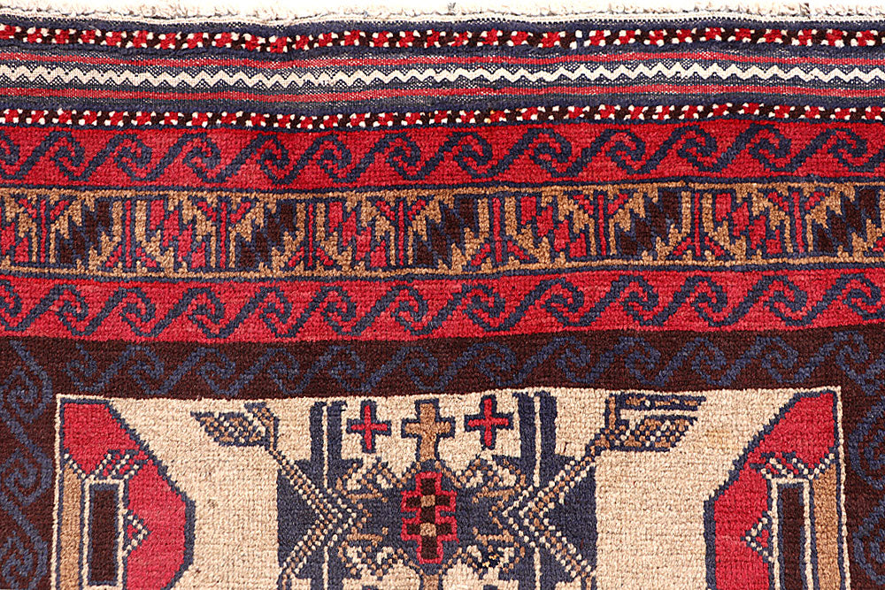 Multi Colored Baluchi 3' 8 x 6' 3 - No. 64333 - ALRUG Rug Store