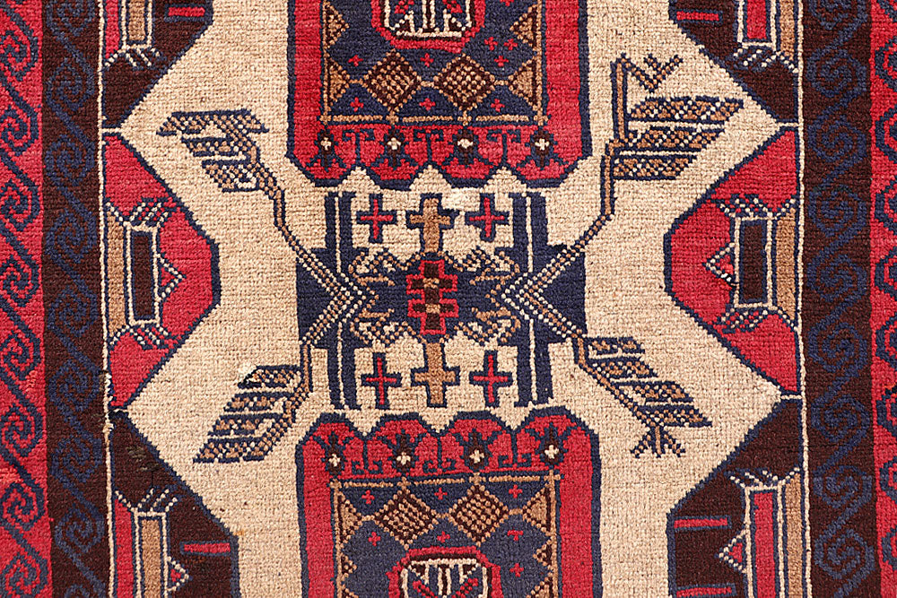Multi Colored Baluchi 3' 8 x 6' 3 - No. 64333 - ALRUG Rug Store