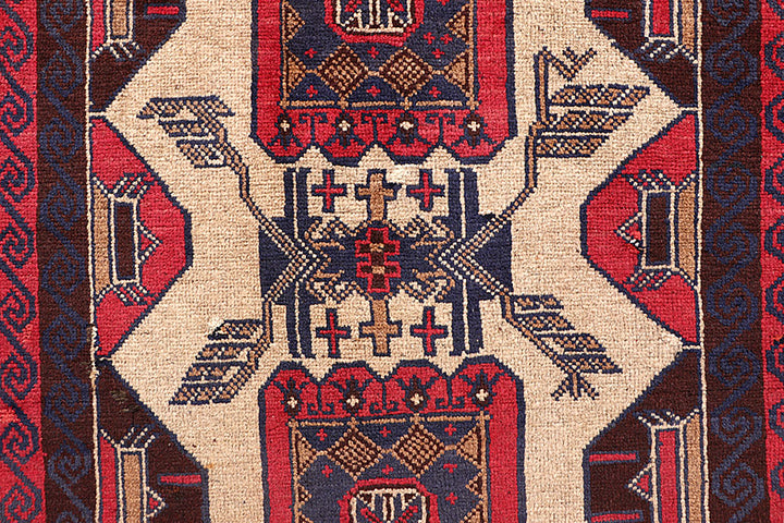Multi Colored Baluchi 3' 8 x 6' 3 - No. 64333 - ALRUG Rug Store