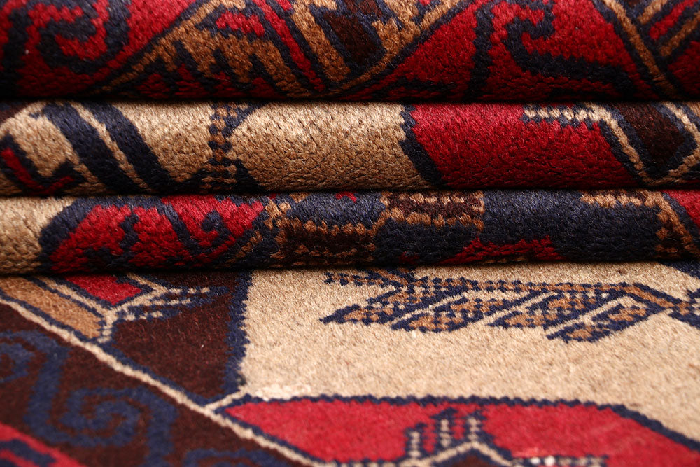 Multi Colored Baluchi 3' 8 x 6' 3 - No. 64333 - ALRUG Rug Store