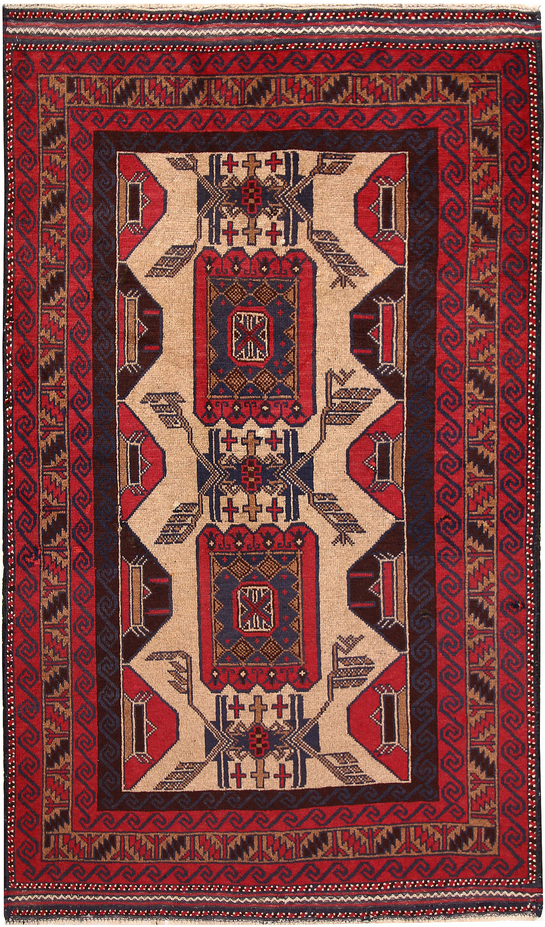 Multi Colored Baluchi 3' 8 x 6' 3 - No. 64333 - ALRUG Rug Store