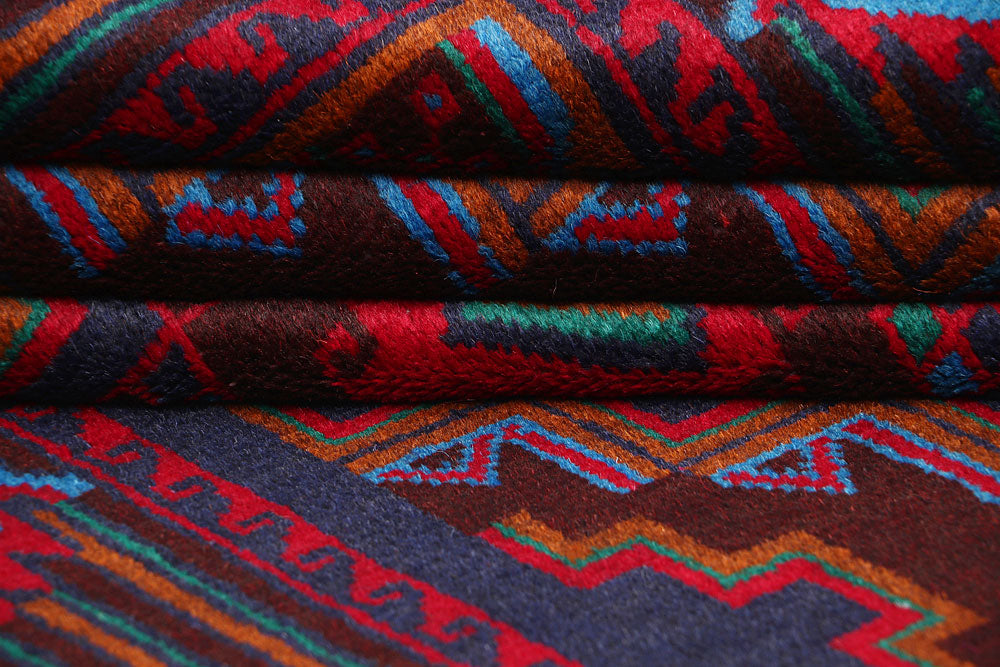 Dark Blue Baluchi 3' 1 x 6' - No. 64334 - ALRUG Rug Store