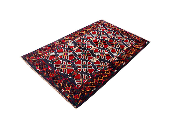 Multi Colored Baluchi 3' 10 x 6' 4 - No. 64336 - ALRUG Rug Store
