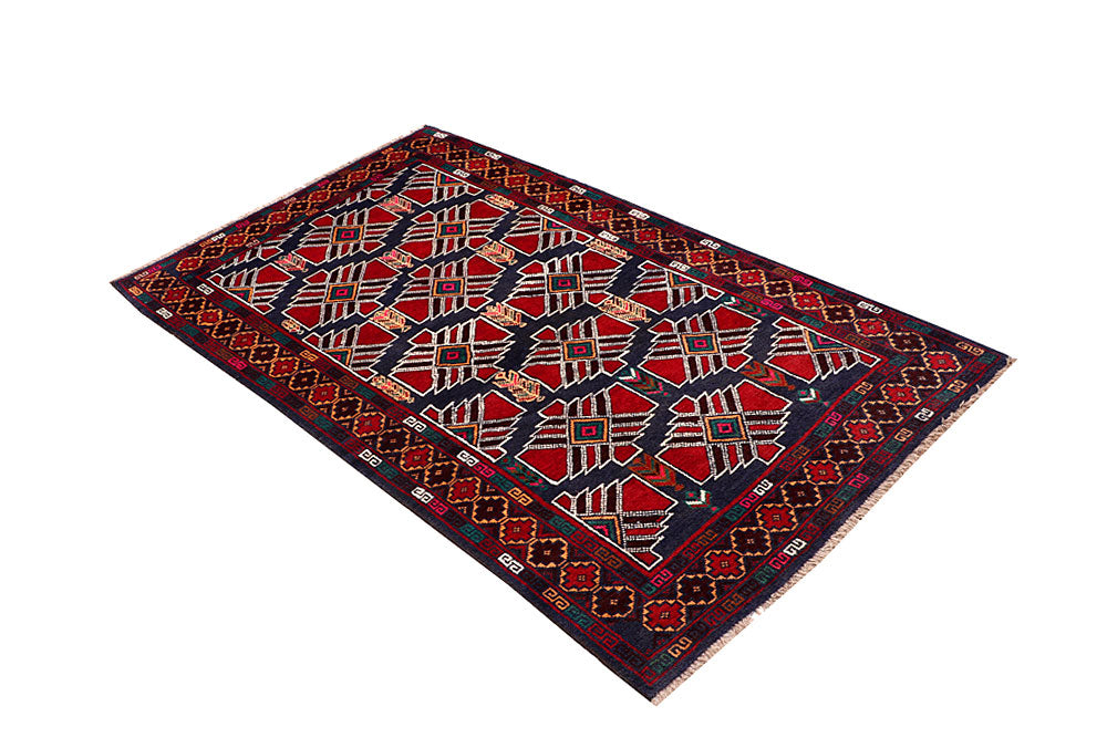 Multi Colored Baluchi 3' 10 x 6' 4 - No. 64336 - ALRUG Rug Store